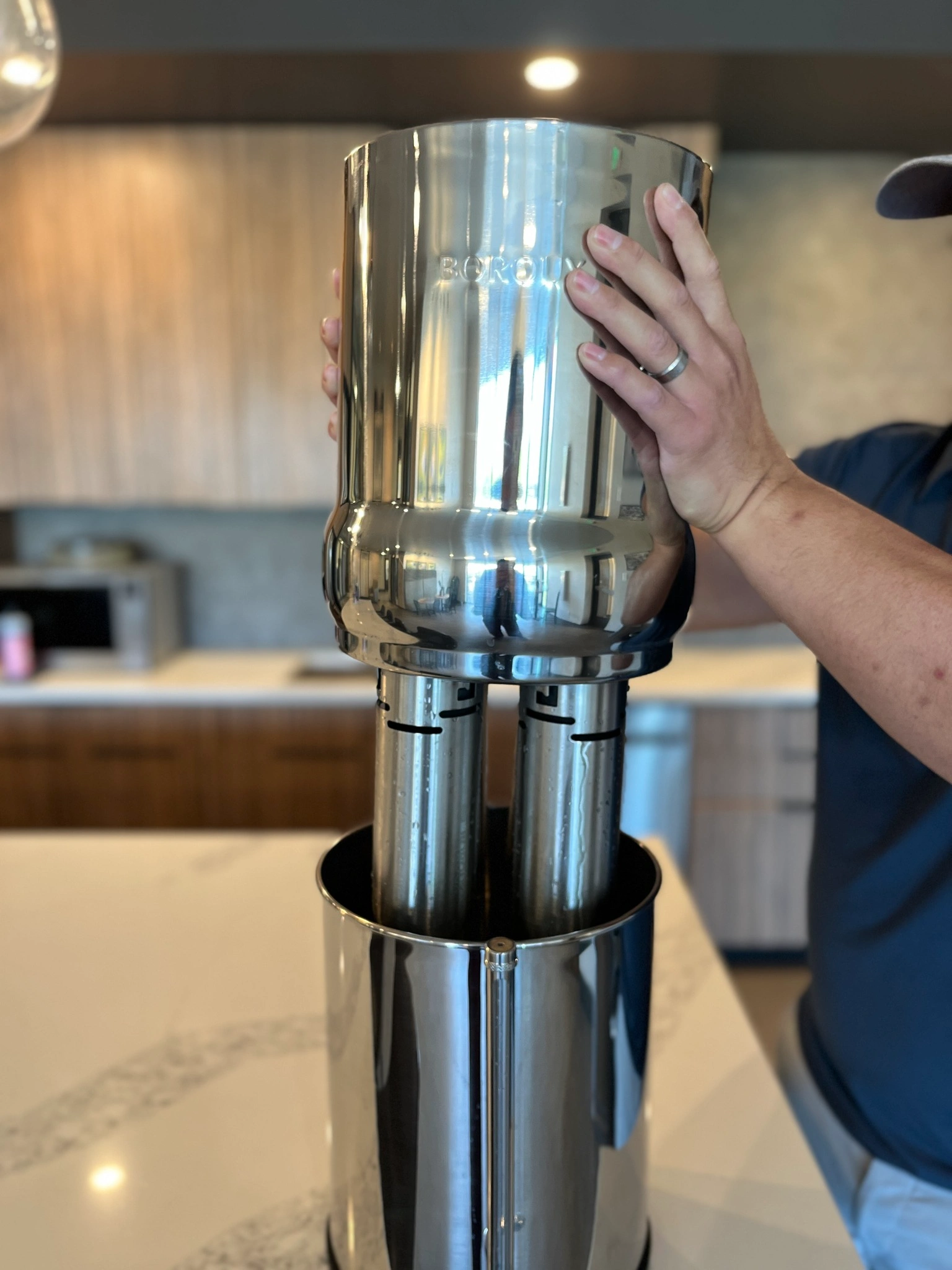 Kitchen counter setup